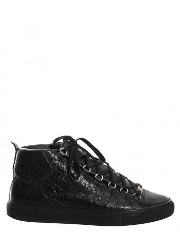 Arena creased leather sneakers