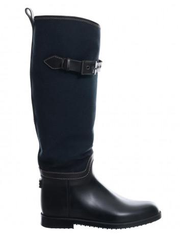 Canvas rubber riding boots
