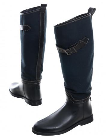 Canvas rubber riding boots