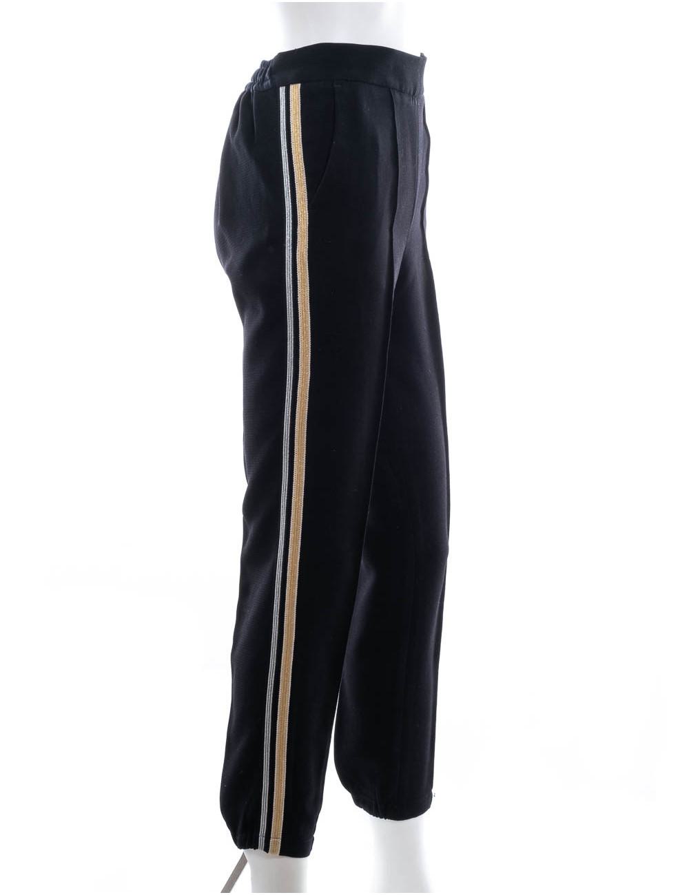 Asos Skinny Suit Pants In Black With Gold Brocade Side Stripe 64  Asos   Lookastic