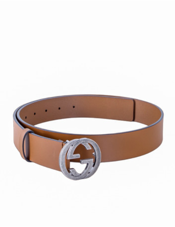 GG Interlock leather belt