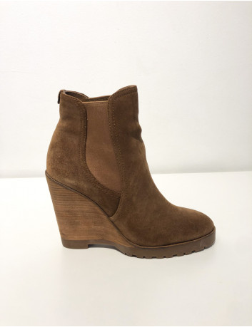 Thea suede wedge ankle boots