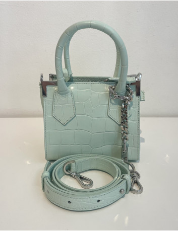 Ming croc-embossed leather...