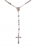 Rosary cross pendant necklace