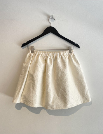 Embossed mini balloon skirt