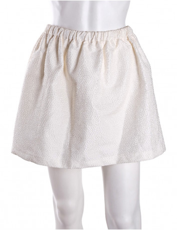 Embossed mini balloon skirt